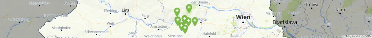 Map view for Pharmacies emergency services nearby Schönbühel-Aggsbach (Melk, Niederösterreich)